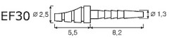 Титановый штифт IKT-EF30-V  1шт.